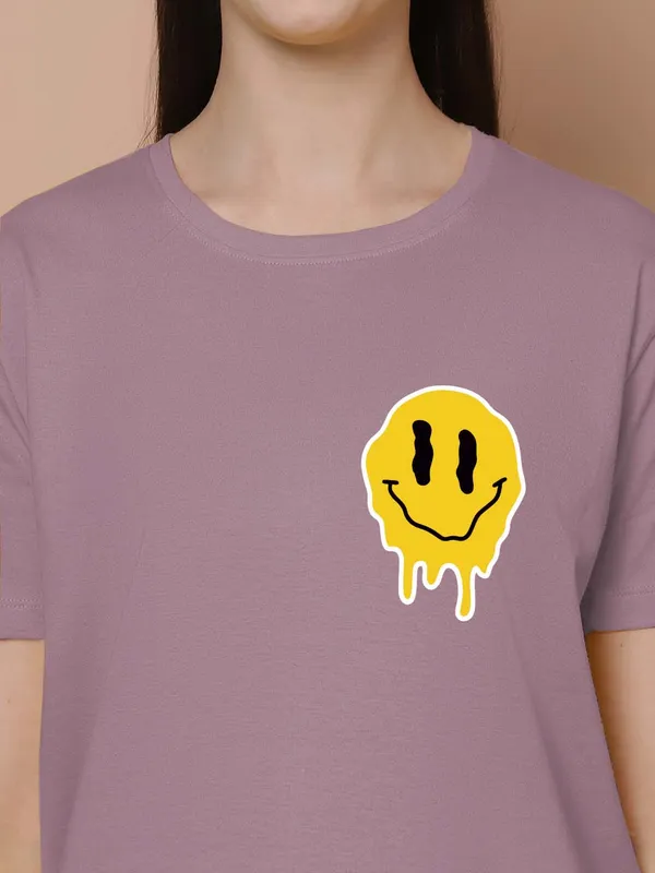 Women_Dark_Purple_Do_What_Makes_You_Happy_Print_Oversized_Tshirt