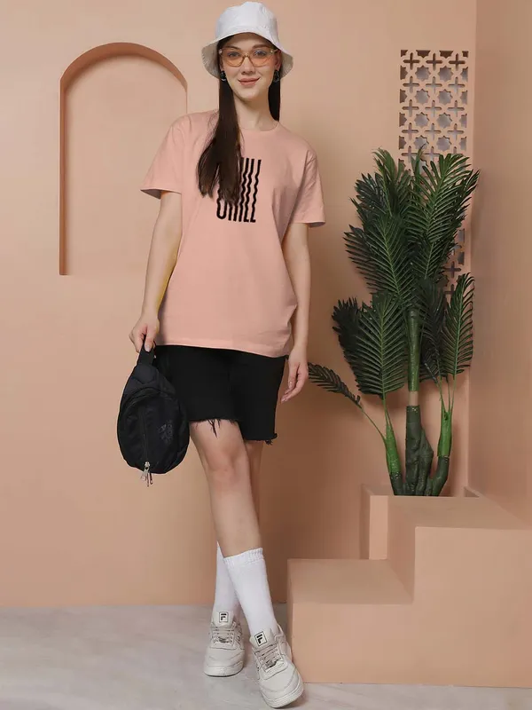Women_Coral_Chill_Print_Oversized_Tshirt