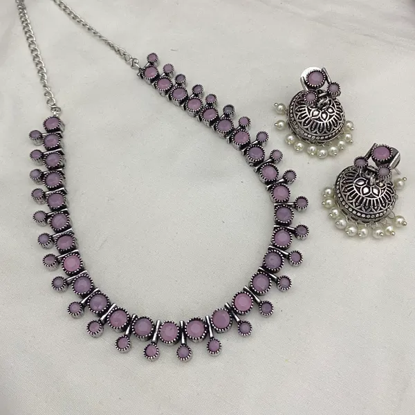 Single_Stone_Necklace_with_Jhumka_Earrings
