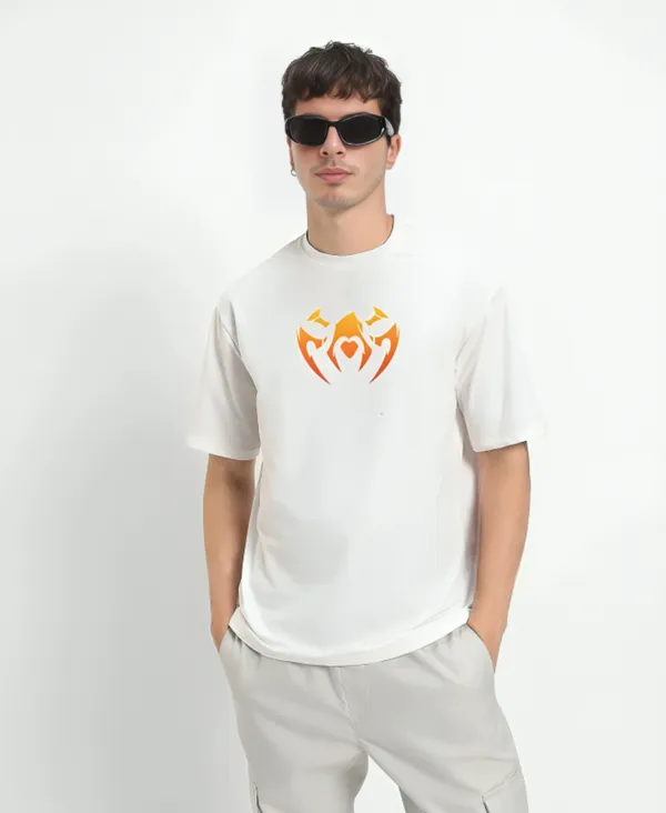 White_Oversized_Printed_Half_Sleeve_Cotton_T-Shirt_For_Men