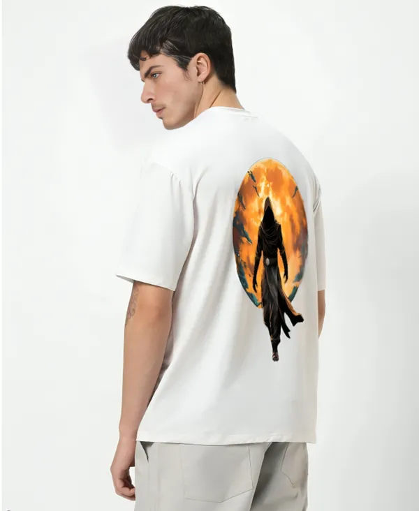 White_Oversized_Printed_Half_Sleeve_Cotton_T-Shirt_For_Men