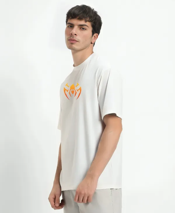 White_Oversized_Printed_Half_Sleeve_Cotton_T-Shirt_For_Men