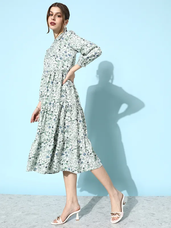 White_Crepe_Fit_and_Flare_Dress_For_Women