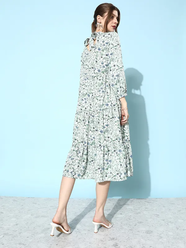 White_Crepe_Fit_and_Flare_Dress_For_Women