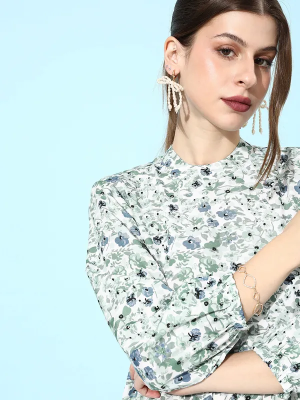 White_Crepe_Fit_and_Flare_Dress_For_Women