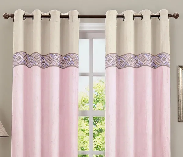 Pack_of_2_Cotton_Silver-Rose_Pink_Arizona_ikatee_Collection_Curtain_Set_for_Window_and_Door