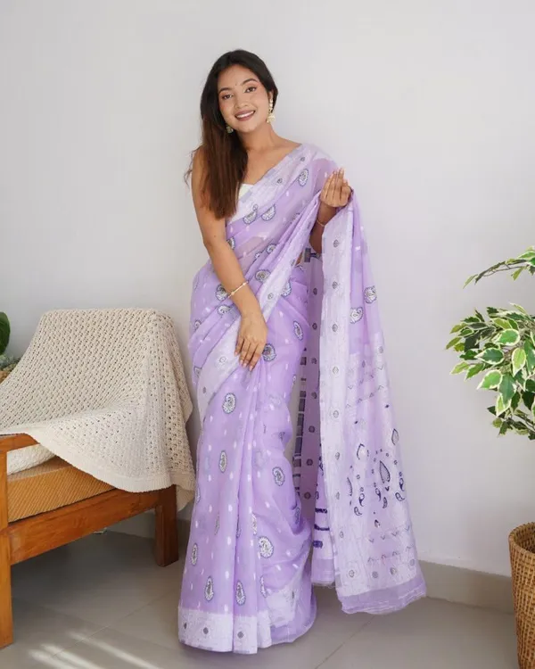 Cotton_Silk_Saree_with_Unstiched_Blouse_Piece