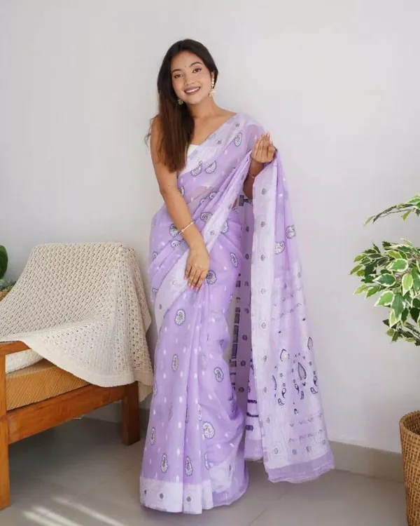 Cotton_Silk_Saree_with_Unstiched_Blouse_Piece