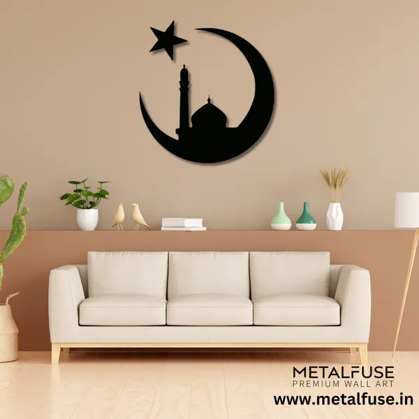Metal_Wall_Art_for_Home_Decoration__|_Moon_Mosque__|_Black