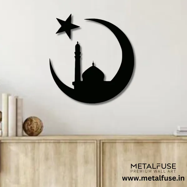 Metal_Wall_Art_for_Home_Decoration__|_Moon_Mosque__|_Black