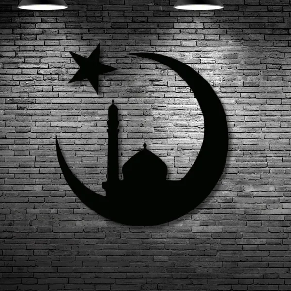 Metal_Wall_Art_for_Home_Decoration__|_Moon_Mosque__|_Black