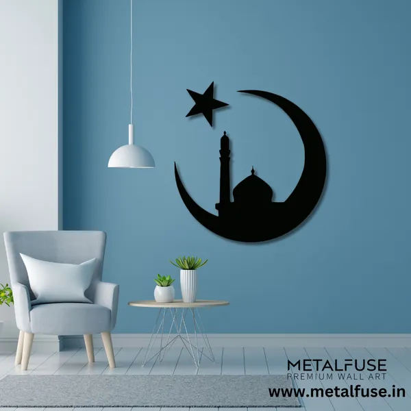 Metal_Wall_Art_for_Home_Decoration__|_Moon_Mosque__|_Black