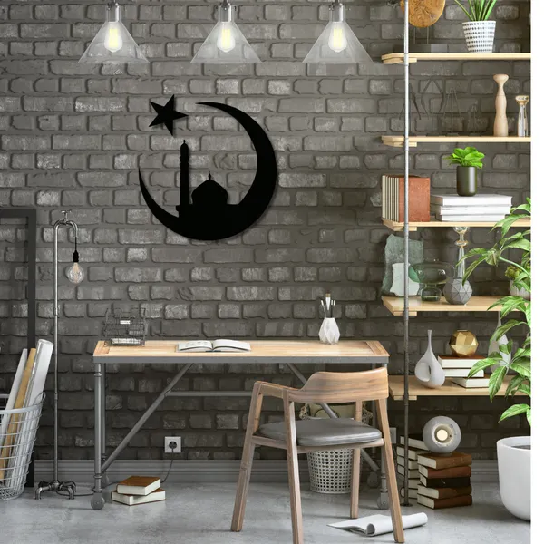 Metal_Wall_Art_for_Home_Decoration__|_Moon_Mosque__|_Black