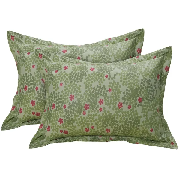 144_TC_King_Size_Bedsheet_Cotton_with_2_Pillow_Covers_|_Sunrise_|_108_x_108_inches