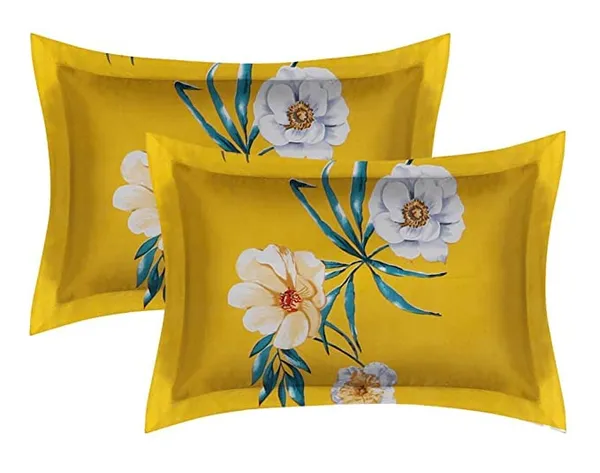 YELLOW_FLORAL_Premium_Fitted_Bedsheet_with_2_Pillow_Covers_(72X78X_Up_to_10_Inches)_&_360_Degree_Elasticated