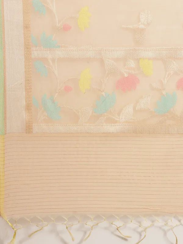 Beige_Masrise_Cotton/Cotton_Banarasi_Sarees_For_Women