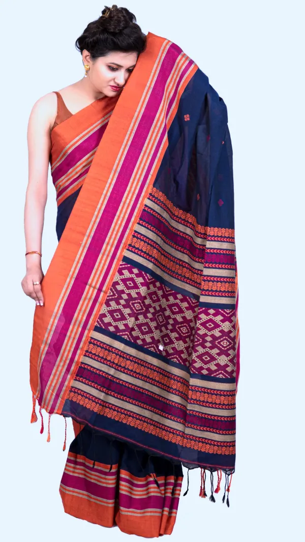 Purple_Handloom_Pure_Cotton_Ethnic_Motifs_Saree-La_Violetta