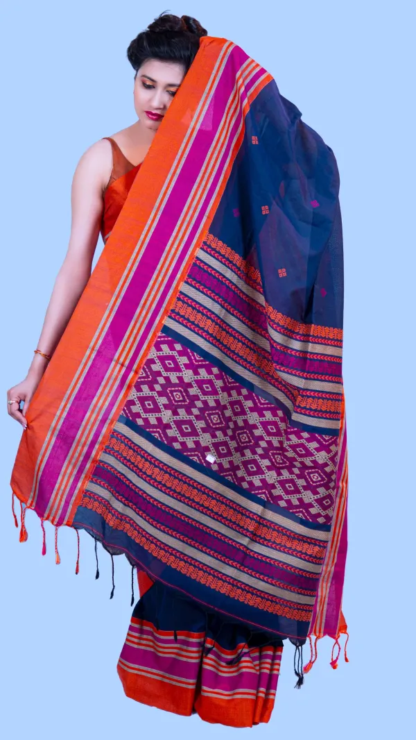 Purple_Handloom_Pure_Cotton_Ethnic_Motifs_Saree-La_Violetta
