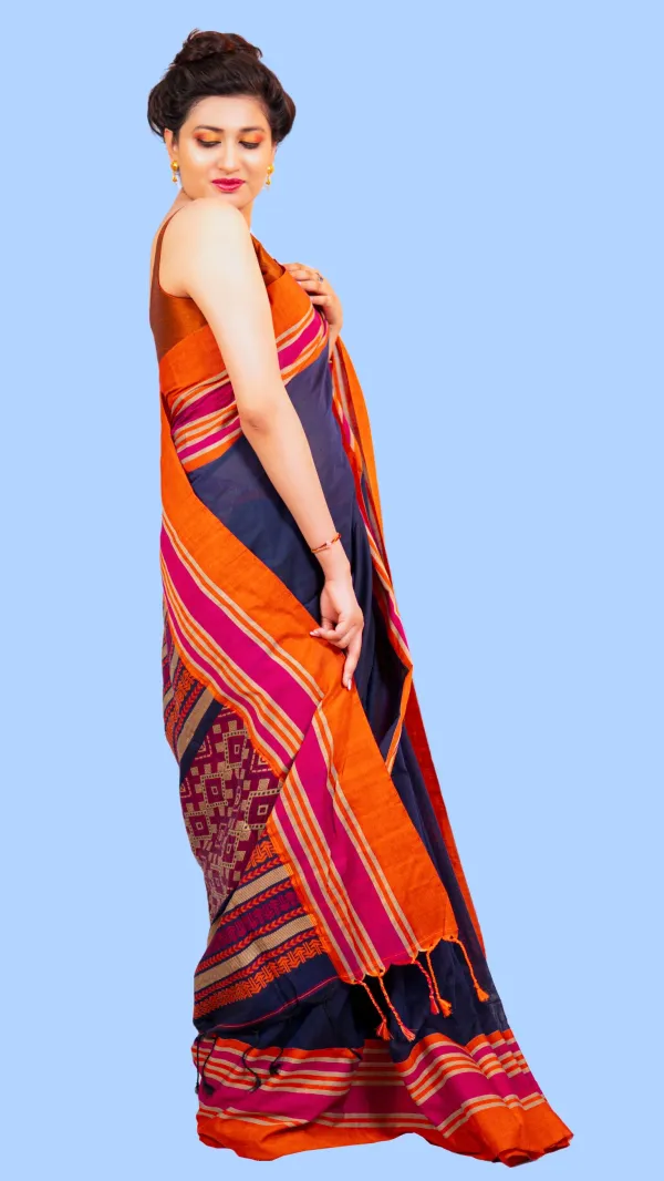 Purple_Handloom_Pure_Cotton_Ethnic_Motifs_Saree-La_Violetta