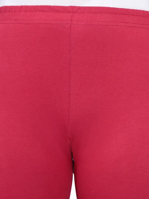 Maroon_Ankle_Leh_Legging__Comfortable,_Stylish_And_Trendy_Casual_Wear