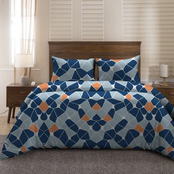 Microfiber_Reversible_Double_Bed_Queen_Size_Floral_Printed_Duvet_Cover,_Blue_Orange