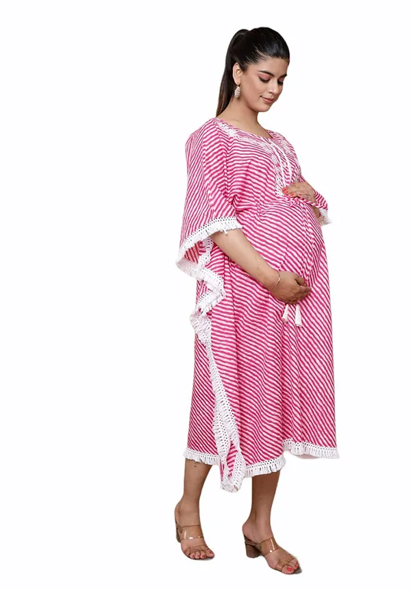 Maternity_Wear_Cotton_Printed_Kaftan_with_Tie_Ups_for_More_Comfort_(Free_size_upto_XXL)