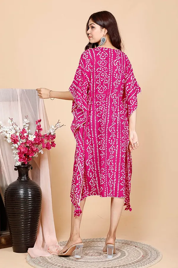 Pink_Bandhej_Printed_Heavy_Work_Kaftan_for_this_Festive_Season