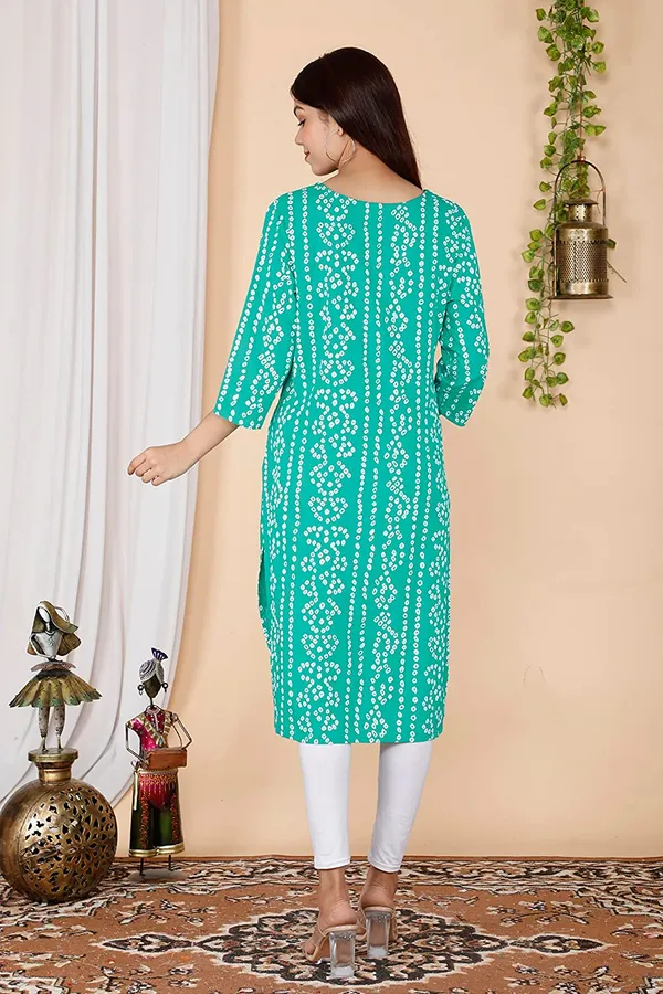 PregyFed_Bandhej_Maternity_&_Feeding_Straight_Kurti_with_Gota_Detaling_and_Invisible_Zip