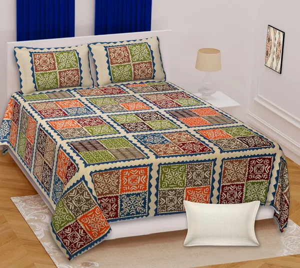 _100%_Cotton_King_Bedsheet_(Pack_of_1,_Multicolor)