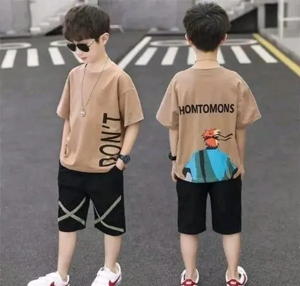 Don't_Printed_Chiku_Color_Trendy_Top_and_Bottom_Set_For_Boys