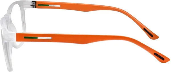 Transparent,Orange_Full_Rim_Square_Frame_(54_Mm)_-_For_Unisex