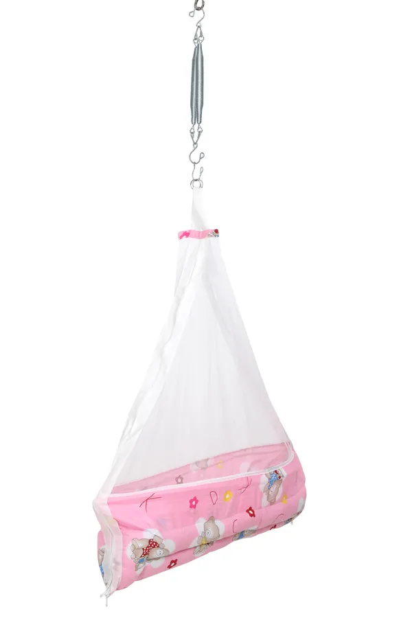 Cruze_Baby_Swing_Cradle_with_Hanging_Spring_(Pink)