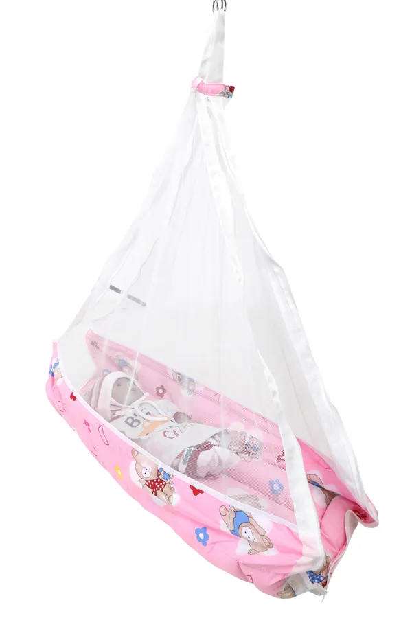 Cruze_Baby_Swing_Cradle_with_Hanging_Spring_(Pink)