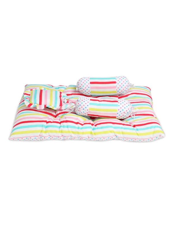 mite_Baby_4_Piece_Bedding_Set_with_Pillow_and_Bolsters(Stripes)