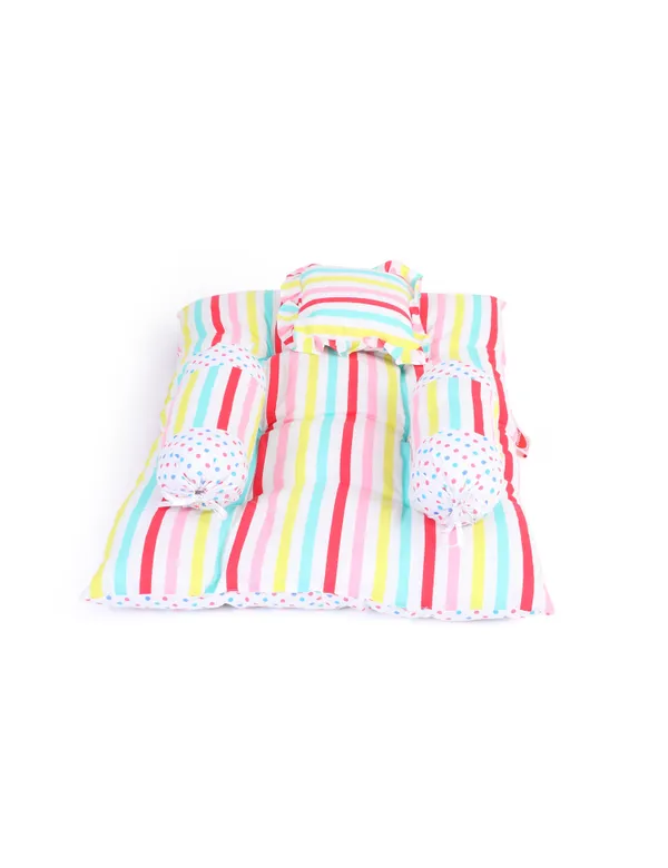 mite_Baby_4_Piece_Bedding_Set_with_Pillow_and_Bolsters(Stripes)