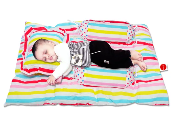 mite_Baby_4_Piece_Bedding_Set_with_Pillow_and_Bolsters(Stripes)