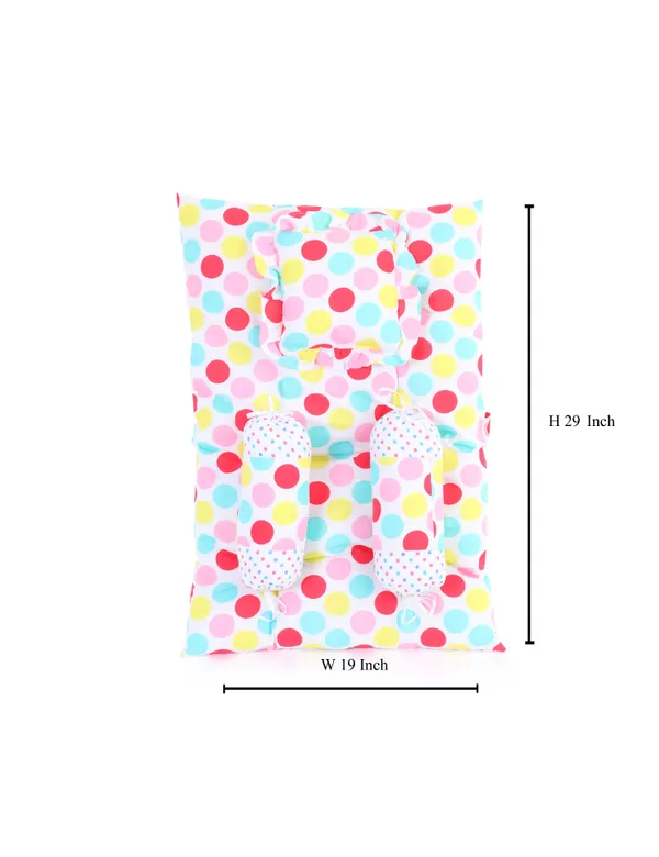 mite_Baby_4_Piece_Bedding_Set_with_Pillow_and_Bolsters(Polka_dots)