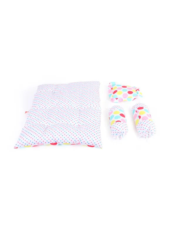 mite_Baby_4_Piece_Bedding_Set_with_Pillow_and_Bolsters(Polka_dots)