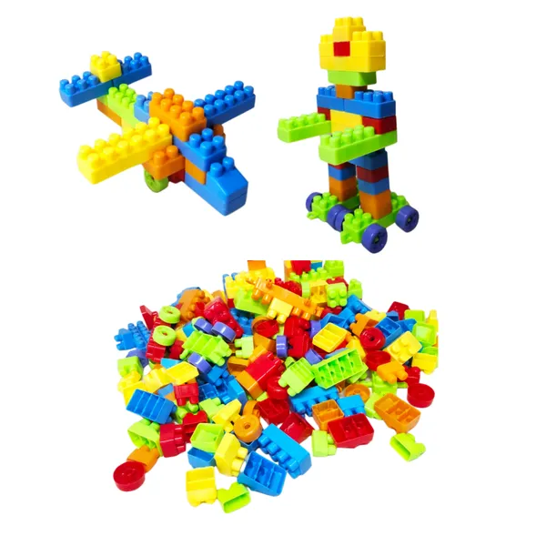 Toy_Building_Bricks_Educational_Game_Blocks_Kit_for_3+_Year_Childern_-_Multicolor_(130_Pieces)