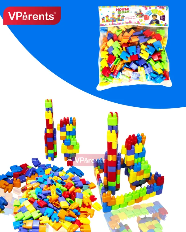 Toy_Building_Bricks_Educational_Game_Blocks_Kit_for_3+_Year_Childern_-_Multicolor_(200_Pieces)