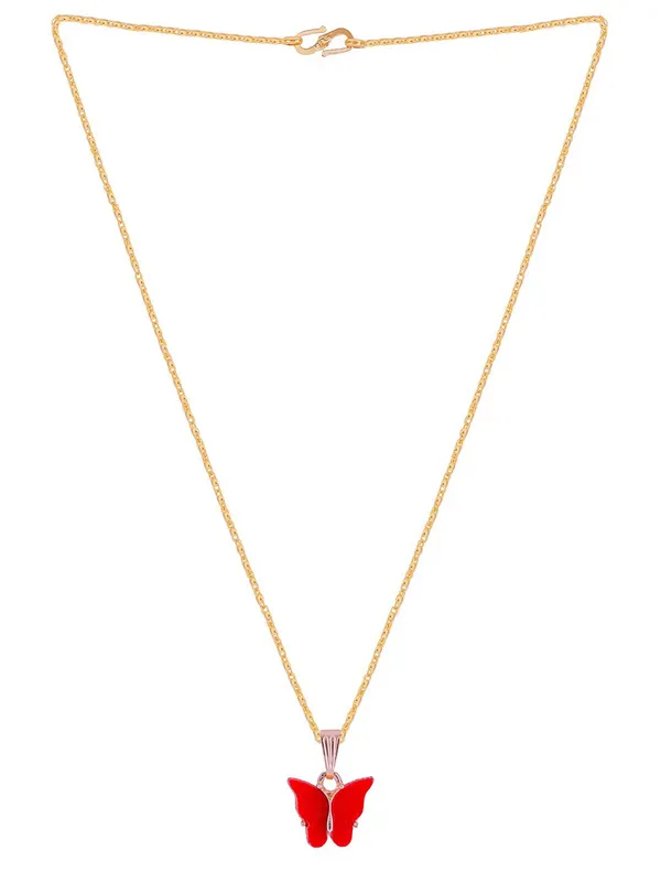 Gujju_Butterfly_Shape_Pendant_Chain_Necklace_For_Women_And_Girls