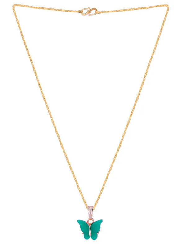 Gujju_Butterfly_Shape_Pendant_Chain_Necklace_For_Women_And_Girls