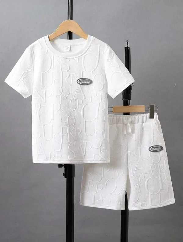 Letter_Printed_White_Color_Trendy_Top_and_Bottom_Set_For_Girls_and_Boys