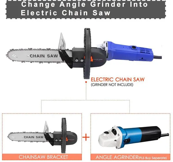 Metal_Electric_Stand_Bracket_Set_|_Adapter_|11.5_Chain_Saw_|Stand_|_Corded_Chainsaw_(Without_Battery)