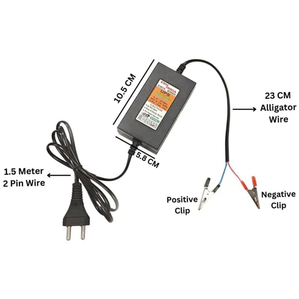 12V_Bike_Battery_Charger_UPS_Adaptor_14V_2Amp_DC_SMPS_12v_7_Ah_with_Battery_Clip_for_Bike,_Car,_Scooty_and_Electronic_Battery_Purpose_etc