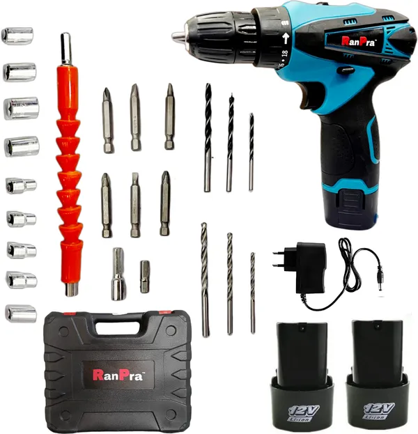 12_V_Cordless/Screwdriver_Machine_With_Kit_Set_Heavy_Duty_Cordless_Drill_(13_Mm_Chuck_Size)