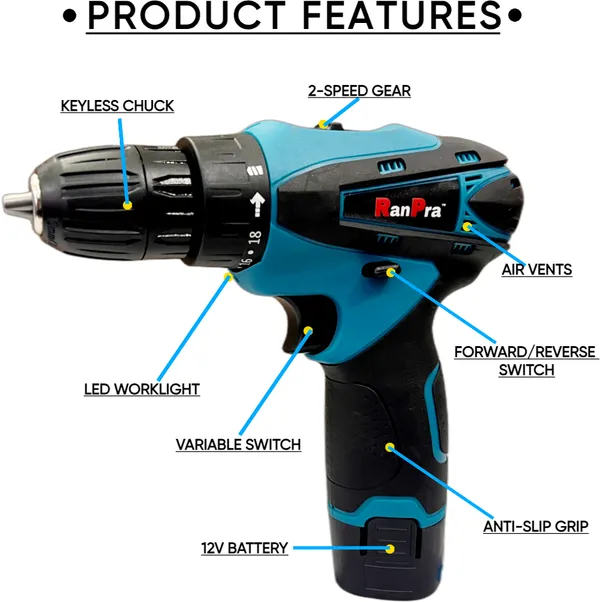 12_V_Cordless/Screwdriver_Machine_With_Kit_Set_Heavy_Duty_Cordless_Drill_(13_Mm_Chuck_Size)