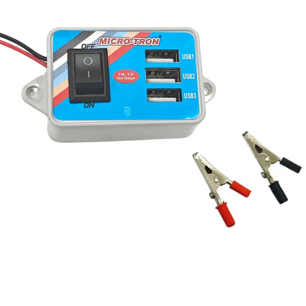 12v battery to mobile charger