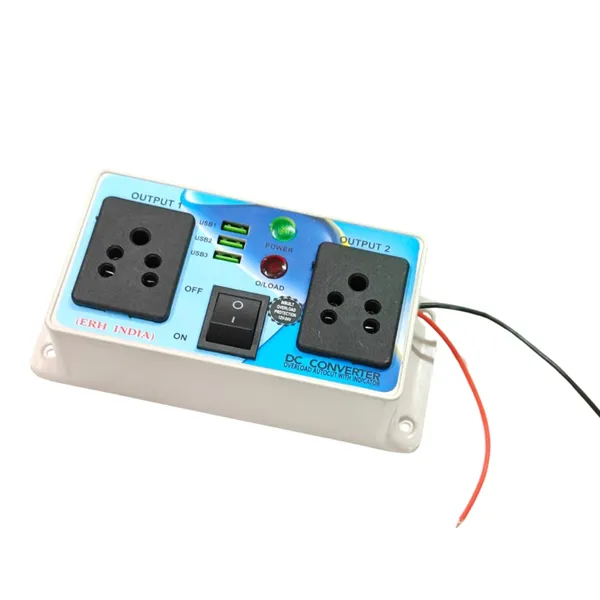12v/24v_to_220v_Converter_Inverter_3_USB_Gang_Box_50_Watt_12v/24v_DC_to_AC_Car_Inverter_for_Car,_Bus,_Truck_Etc_dc_to_ac_Converter_Inverter_Solar_for_Home
