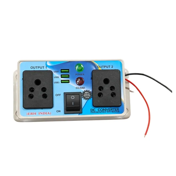 12v/24v_to_220v_Converter_Inverter_3_USB_Gang_Box_50_Watt_12v/24v_DC_to_AC_Car_Inverter_for_Car,_Bus,_Truck_Etc_dc_to_ac_Converter_Inverter_Solar_for_Home